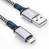 Câble micro USB,câble de charge en nylon micro USB de 1m,câble de charge rapide pour téléphones Android,câble USB compatible avec Samsung Galaxy S7/S6/S4/J7/J5/Note 5,Nokia,Kindle,tablettes,casques