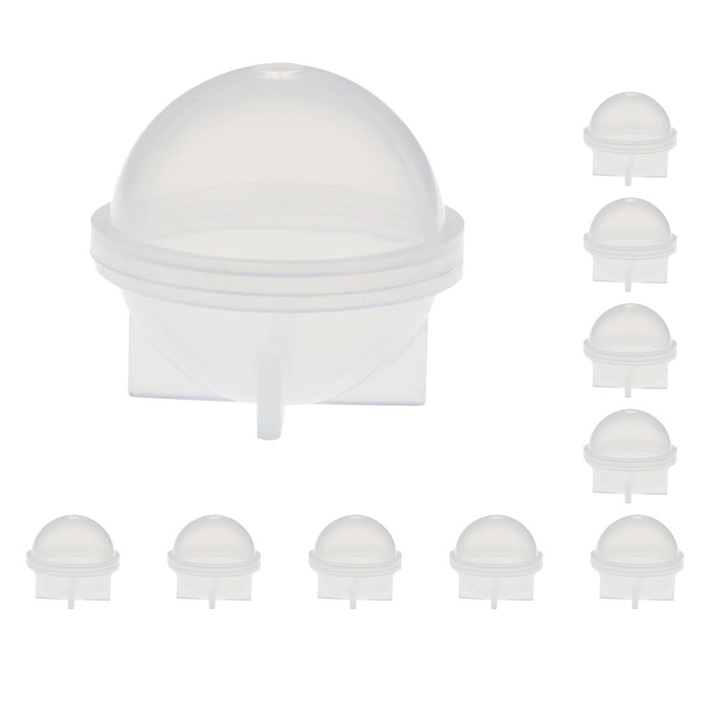10 Set Sphere Ball Shape Silicone Mold Mould for Resin Casting Jewelry Making 40mm