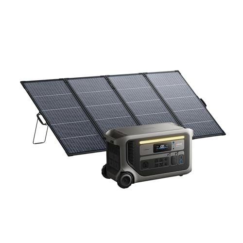 Image of Anker SOLIX F3000 Portable Power Station with 400W Bifacial Solar Panel, 3,072 Wh, 6,000W Fast Recharging, Solar Generator for Home Backup, Expandable to 24 kWh, for Power Outages, RVs and Camping