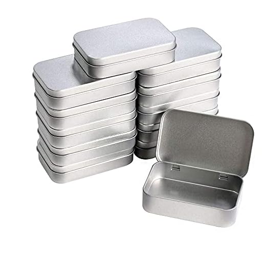 Tom förvaringsbox i metall, 12 delar liten plåtsats, tom plåtlåda, med lock, för förvaring av nycklar, kosmetika, USB-kablar, nagelkonst, miniljus (3 x 2,5 x 1,8 cm)