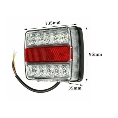 Feu antibrouillard arrière remorque camping-car kit 15 bateau - 3