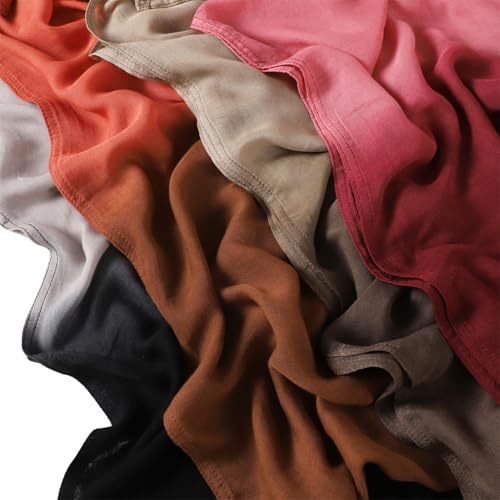 SUNDSGT Hijab Scarf for Women Soft Gradient Color Lightweight Muslim Hijab for Women2