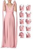72styles Robe Infinity Demoiselle d'honneur Femme   Robe Transformable Multiposition Robe de Soirée & Mariage Invitée, Robe Longue Élégante pour Cocktail & Cérémonie