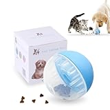 TORMEN Dog Treat Ball Toy, Pet Zone IQ Dispensing Interactive Food Dispenser Puzzle for Pets, Adjustable Difficulty, Durable Leak-Resistant Ball, Treat-Dispensing Toy for Exercise & Fun （Blue）