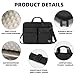 KINGSLONG 17-17.3 inch Slim Laptop Bag, Computer Carrying Case with Shoulder Strap, Notebook Handbag Cover for Men Women Fits Acer Asus Lenovo HP Toshiba Black