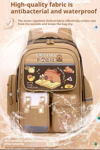 Cute Capybara Prints Backpack Funny Cartoon Bags Large Capacity for Women Y2k Kawaii Aesthetic Casual Travel Daypacks (Style C)3
