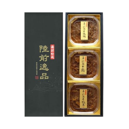 うに味噌 3種 食べ比べセット [ うにみそ牡蠣/うにみそ鮑/うにみそ帆立 ] 小分け 食べ比べ おかず おつまみ ギフト プレゼント 岩手県 陸前高田市 陸前高田 陸前高田地域振興