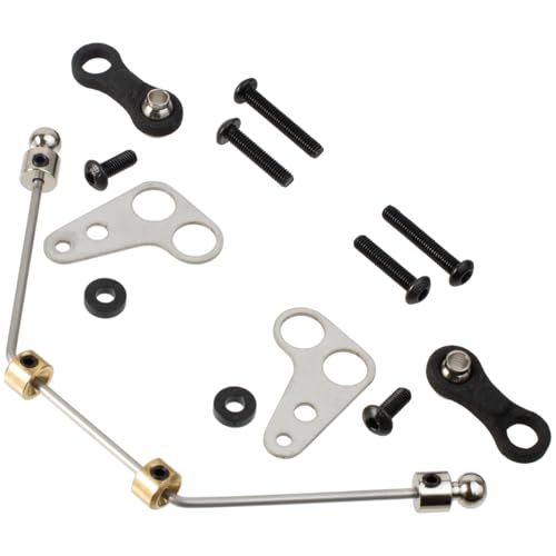 HobbyMarking Stainless Steels Front Stabilizer Rod Set for Tamiya BB-01 Chassis BBX 1/10 Buggy Racing Car Upgrade Parts
