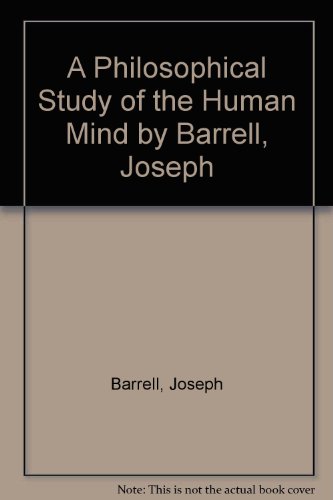 A Philosophical Study of the Human Mind. B000WFLPY8 Book Cover