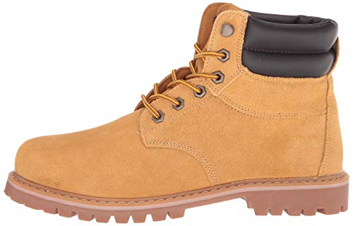 kingshow Men's 1801 Work Boots (12 M US Men's, Wheat)
