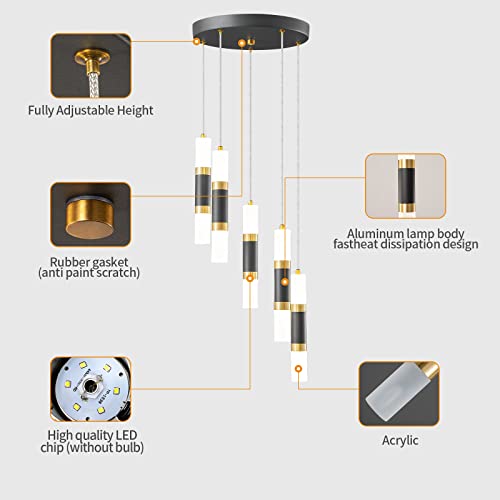 Luminaire suspendu à intensité variable pour îlot de cuisine
