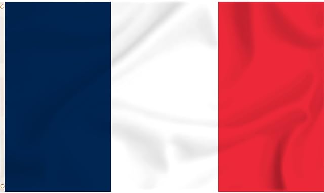 Storm&Lighthouse Flag of France French Flag European Flags 5ft x 3ft with Eyelets
