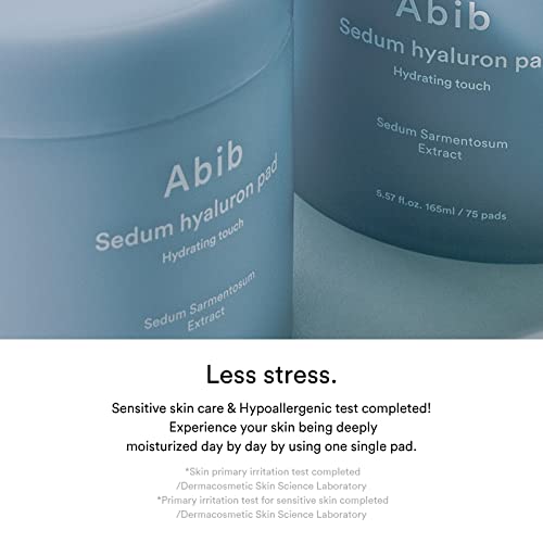 Image of Abib Sedum hyaluron pad Hydrating touch (75 pads) | Hydrating for Dry Skin, Korean Skincare