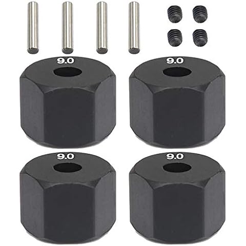 Svexienun 4Pcs 12MM Wheel Hex Hub Thickness Cover