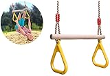 COMINGFIT 体操吊り輪 ブランコ 子供 DIY トレーニング 逆さぶら下がりにも最適 室内 アウトドア