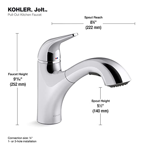 Kohler 30612-VS Jolt™ Pull Out Kitchen Faucet thumb #3