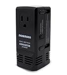 Mobimann Dual Watt Universal World Travel Adapter and Voltage Converter - Hair Dryer 220V to 110V Transformer for Mobile Phone - Built-in 4 Plugs US/AU/UK/Europe