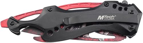 Miniatura 25 de MTECH USA Serie MT-A705 - Cuchillo plegable asistido por resorte, clip de bolsillo, táctico, EDC, defensa personal Azul plateado