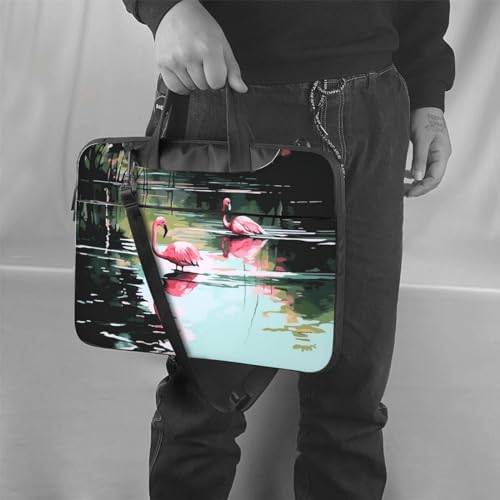 Bolso de hombro para laptop KHiry negro 15.6 pulg miniatura 2
