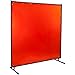 Steiner 538-5X6 Protect-O-Screen Classic Welding Screen with Flame Retardant 14 Mil Tinted Transparent Vinyl Curtain, Orange, 5