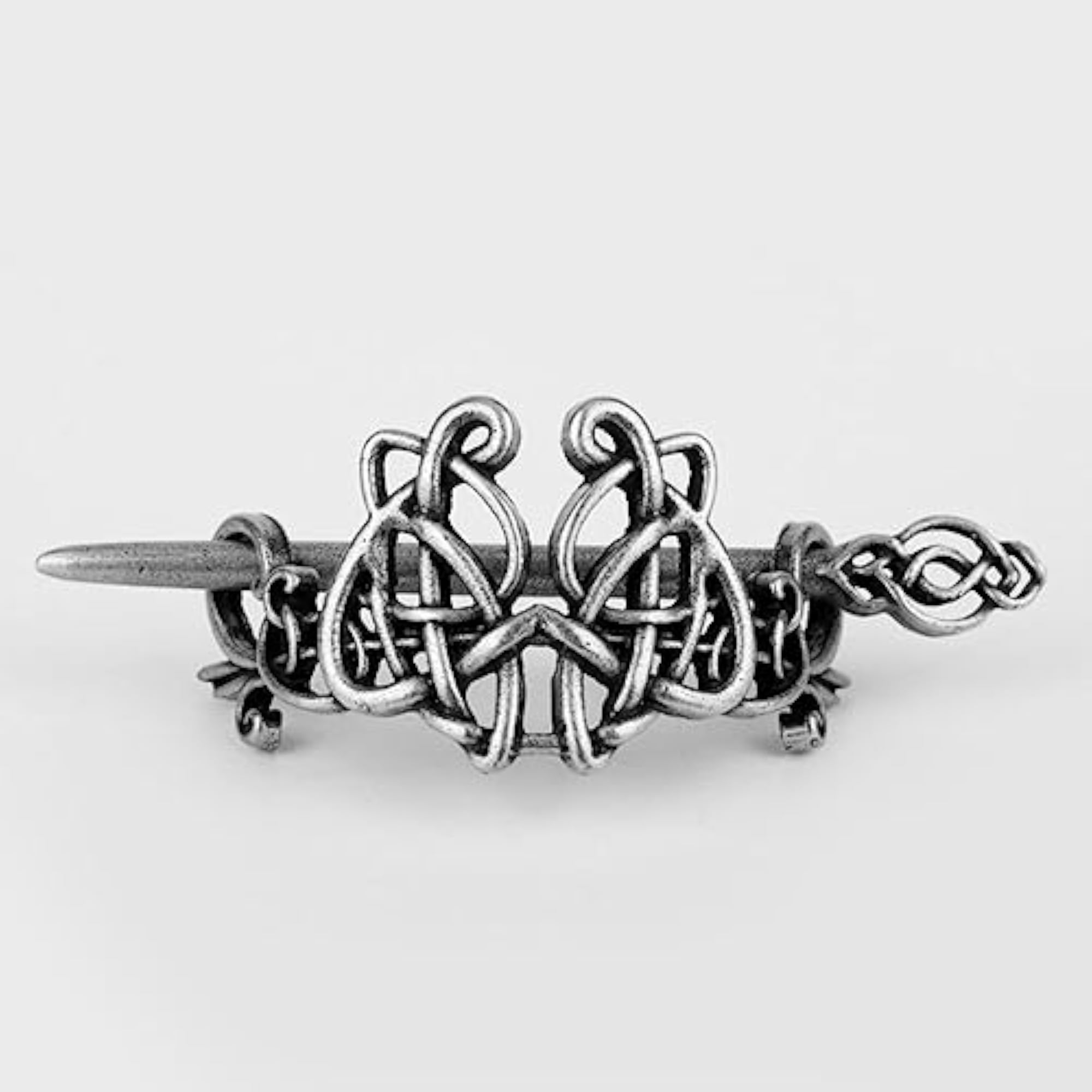2x Viking Celtic Knot Hair Clips Metal Stick for Women