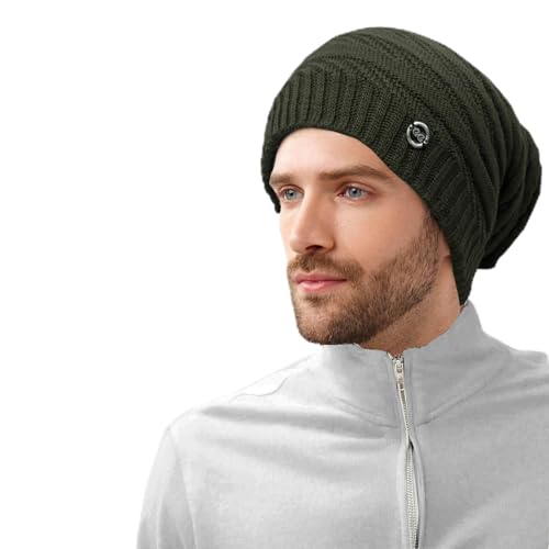 Image of 2023 Winter Beanie Hats Woolen Winter Beanie Cap for Men || 100% Woolen Boys Stylish Cap Woolen Cozy Cap for Men Warm Knit Hat Warmer Hat for Men Women Hat Solid Color Simple Woolen Hat Drop