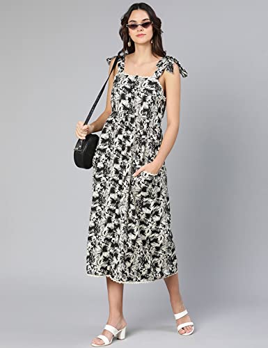 Image of oxolloxo Truffle Orange Printed Women Long Dress