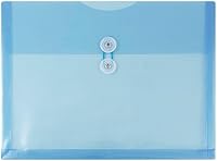 Vista 65 de Fundas de plástico con cierre de botón y cordel para guardar documentos (12 fundas de tamaño carta), de JAM Paper, Gris humo