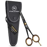 TK FIVE STAR Midnight Haarschere 6,5 Zoll, scharfe Profi Friseurschere mit...