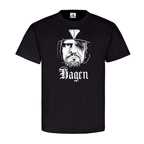 T-shirt Ritter Hagen Nibelungensage noir L : finis les vêtements de fan fades qui se déforment