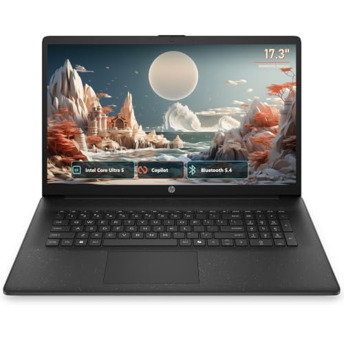 Image of HP 17.3 Laptop, Intel Core Ultra 5 225U, 8GB DDR5, 512GB SSD, Windows 11