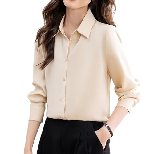 Chemisier blanc en satin chic pour un look de travail élégant