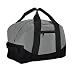 12" Mini Two Tone Duffle Bag in Gray and Black