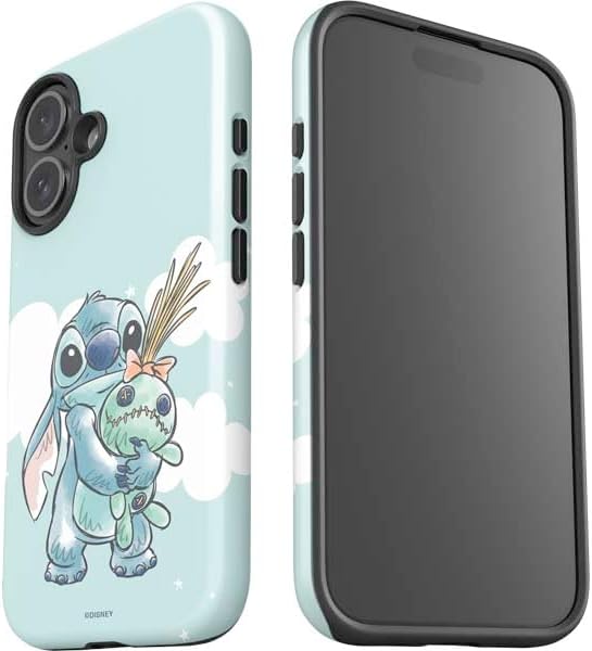 Skinit Impact Phone Case Compatible with iPhone 17 - Officially Licensed Disney Lilo and Stitch Stitch and Scrump Design