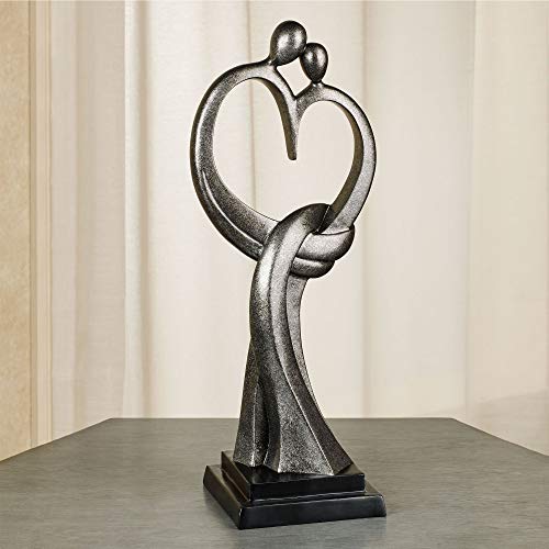 Touch Of Class Everlasting Love Sculpture Silver One Size - 8" W X 6" D X 20" H #TOP2
