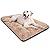 JOEJOY Dog Bed Crate Pad, Ultra Soft Calming Washable Anti-Slip Mattress Kennel Crate Bed Pad Mat 24/30/36/42 Inch for Large Extra Large Medium Small Dogs and Cats Sleeping, Anti-Slip Dog Cushion