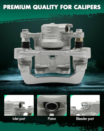 Image of SCITOO Rear Left+Right Brake Calipers With Bracket 19B3425 19B3424 Compatible For Subaru Impreza 2008-2014 For Subaru WRX 2012-2018