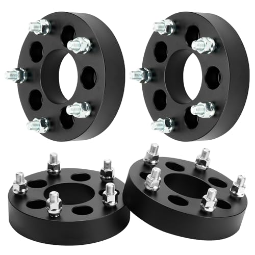 5x4.5 to 5x5.5 1.5in Wheel Spacers Fit for Ford Explorer 1991-2010, Ranger 1981-2002, for Jeep Liberty 2002-2012, Wrangler 1987-2006, 73mm Bore Wheel Adapters with 1/2x20 Studs Fit for Mazda B2500