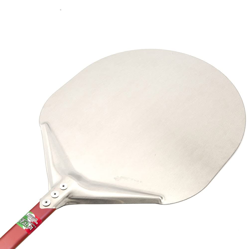 GIEMME Professionelle Pizzaschieber 30 cm aus Aluminium mit 120 cm Griff – Ideal für Elektrische und Holzöfen