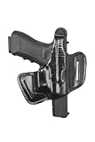 Front Line Fast-Draw Belt-Slide Leather Holster (Black)