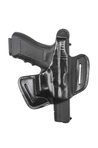 Front Line Fast-Draw Belt-Slide Leather Holster (Black)