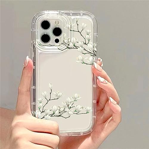 Coque iPhone 11 Pro Max fleurie carrée LVTFCO en silicone souple antichoc