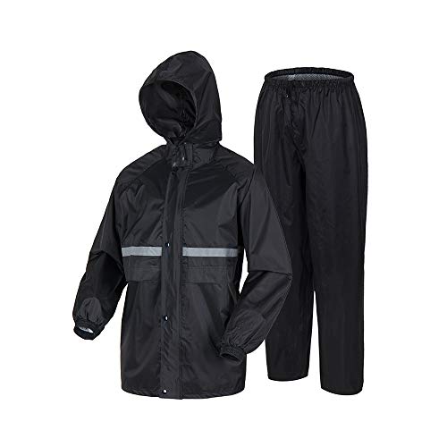 LiuHong Rain Coats for Men Lightweight Waterproof Rain Suit for Motorcycle Golf Fishing(Jacket&Pants)