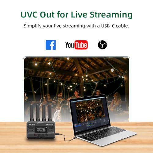 Image of Accsoon CineView HE Wireless Video Transmitte&Receiver, 2.4+5Ghz, UVC Out for Live Streaming 1080p60 0.06s Latency 1200ft Range up to 4 Devices Monitoring, Compatible with CineView M7 Pro /2 SDI /SE