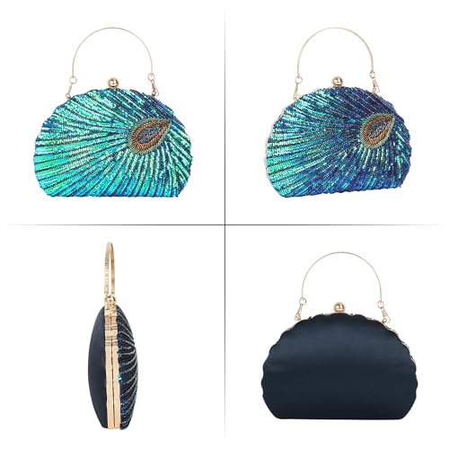 Image of Women Seashell Evening Bag Purse Mermaid Chain Strap Clutch Handbag Shoulder Bag | Seashell
