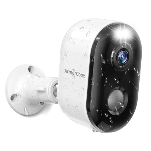 Security Cameras Wireless Outdoor, Battery Powered 1080P Color Night Vision, AI Motion Detection Spotlight Siren Alarm, Weatherproof, 2-Way Talk, SD/Cloud Storage, WiFi Cameras for Home Security