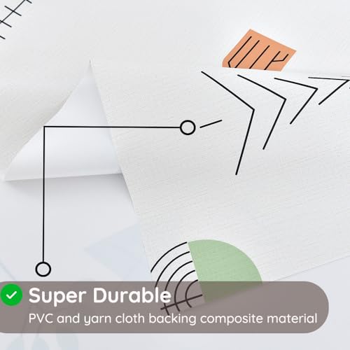 Yofori Table Cloth Plastic Tablecloth Wipeable PVC Wipe Clean WaterProof Table Cover (Refreshing, 137x137cm) - Image 3