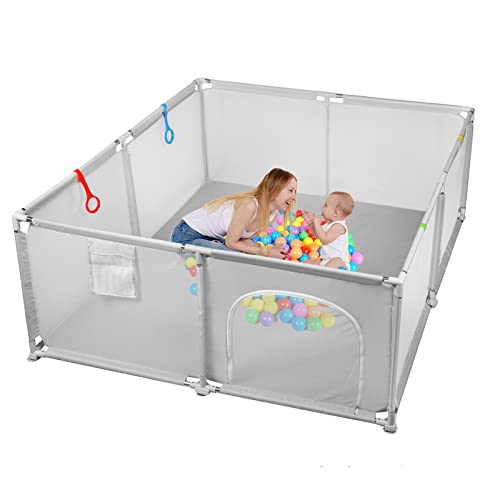Parque Infantil Bebe 150x180, Corralito Bebe Plegable Centro De Actividad Con Malla Transpirable Baby Playpen