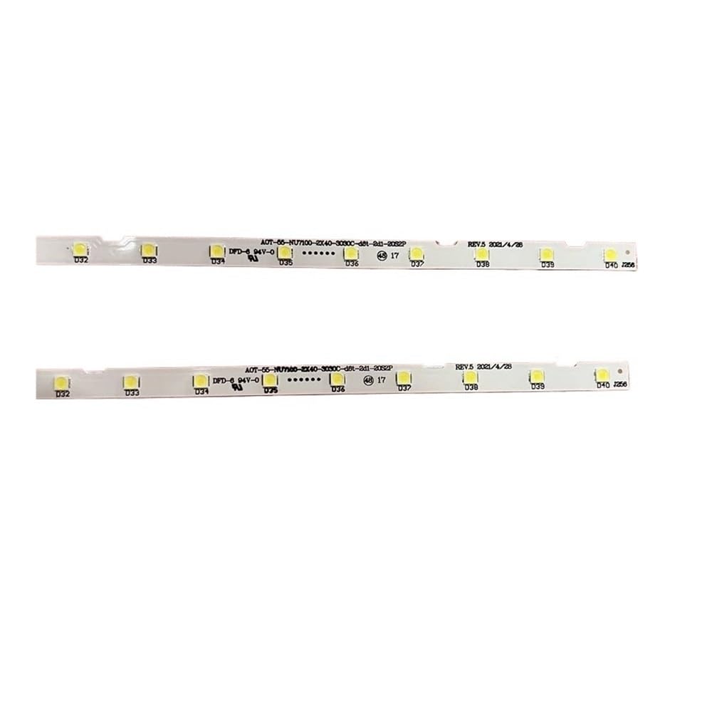 Bande de rétro-éclairage LED pour Samsung UN55NU7100F UE55NU6025K UE55NU7175U UE55NU7172U UE55NU7092U UE55NU7305K UE55NU7375U UE55NU7372U 2 PCS
