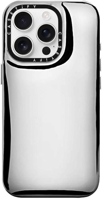 CASETIFY Pillow iPhone 16 Pro Case [Water Resistant Material / Y2K Inspired] - Silver